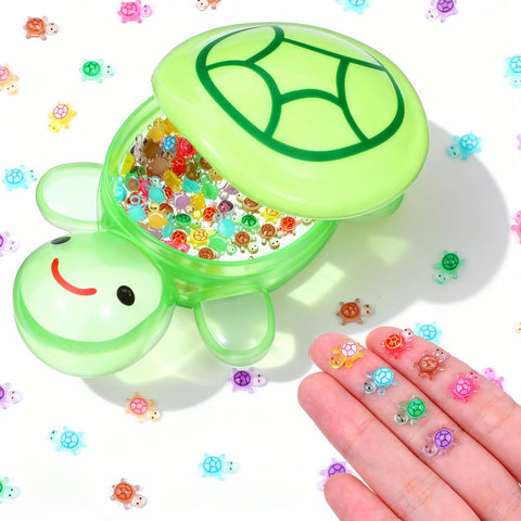 Alrhso mini resin turtles glow in the dark for miniature landscapes.