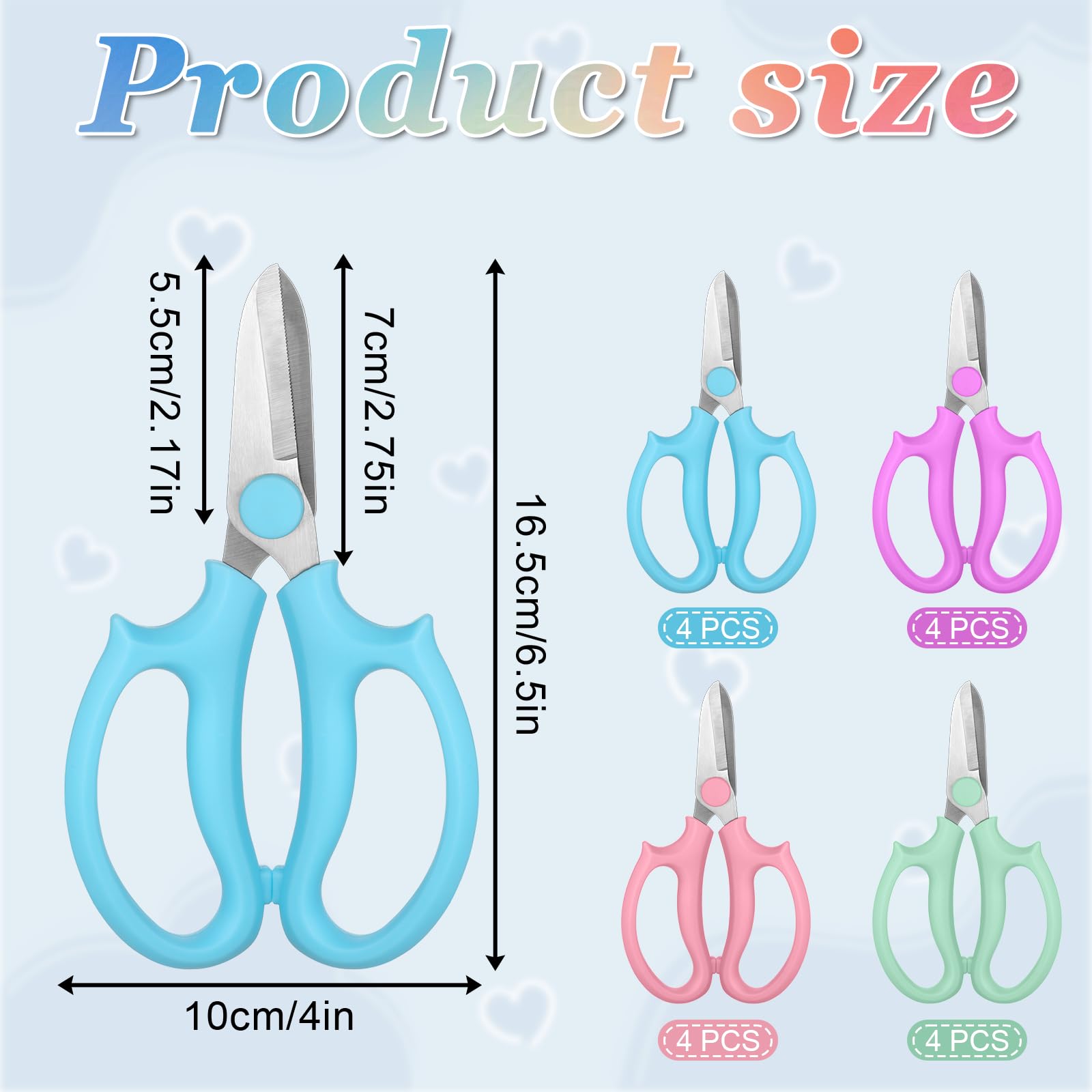 Alrhso stainless steel flower clippers deliver durable performance for steady cuts.
