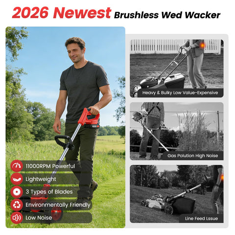 ALSO GO 11,000 rpm power delivers efficient yard cleanup