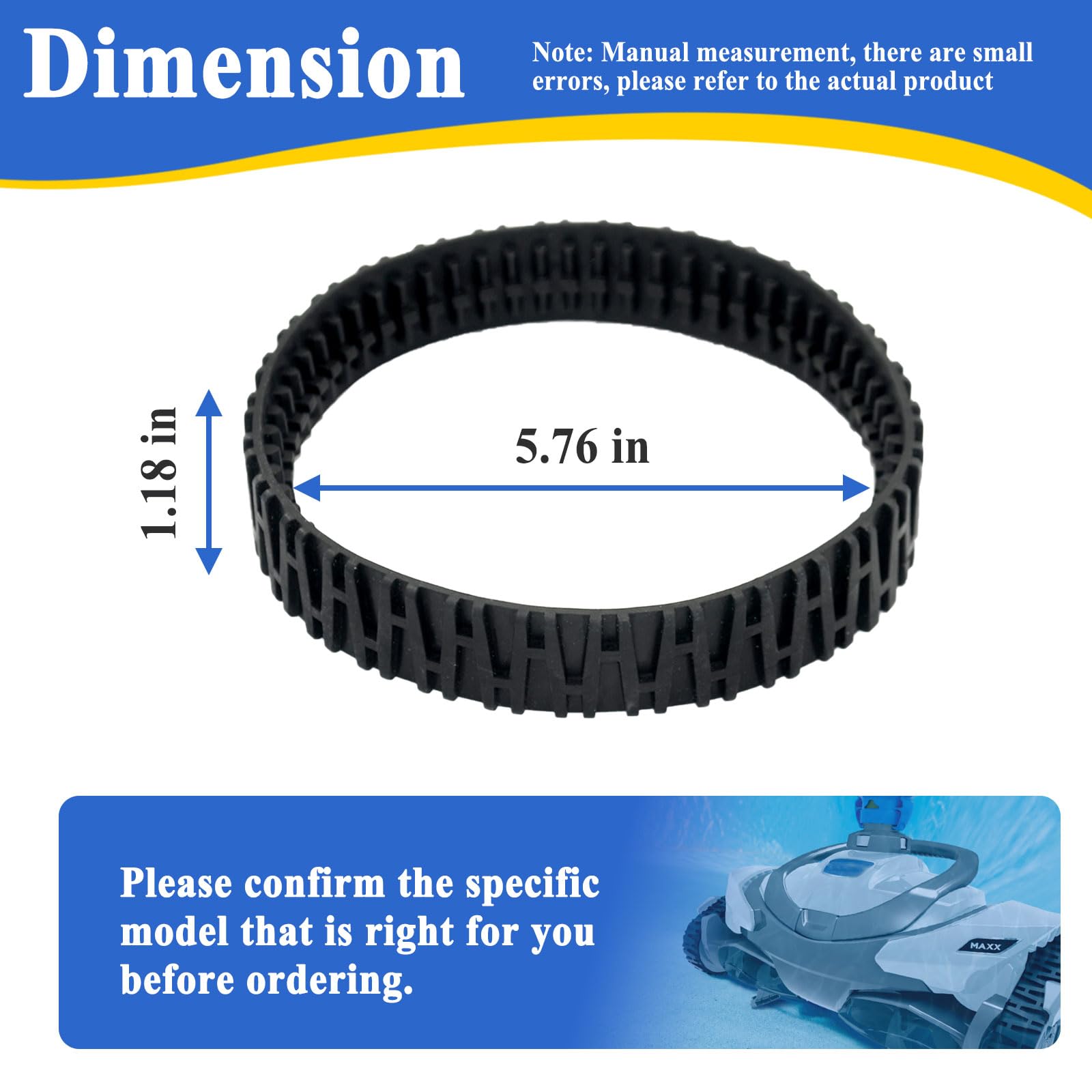 Alsoyixia Track V2 for MAXX R0916500 rubber detail highlighting durable material