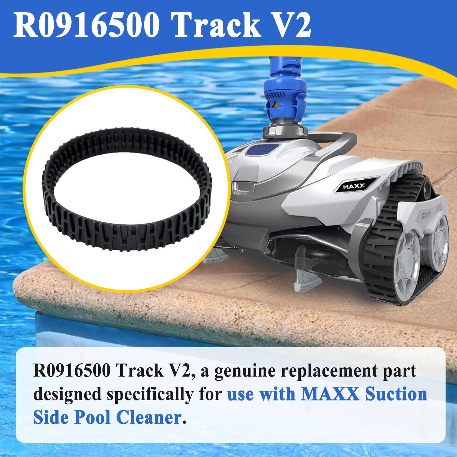 Alsoyixia Track V2 for MAXX R0916500 traction side view on surfaces