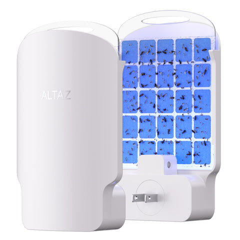 Altaz Fly Trap Indoor six-light front view, silent and pet-safe for home use.