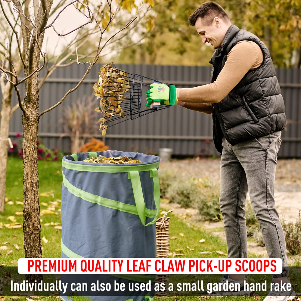 Altdorff leaf grabber enables convenient one handed use.
