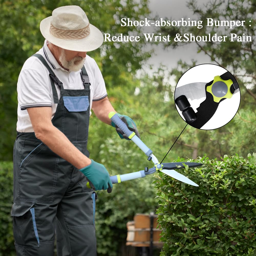 Altdorff pruner 8-inch bypass with soft grip reduces hand fatigue.