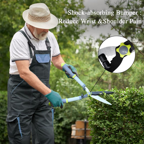 Altdorff pruner 8-inch bypass with soft grip reduces hand fatigue.