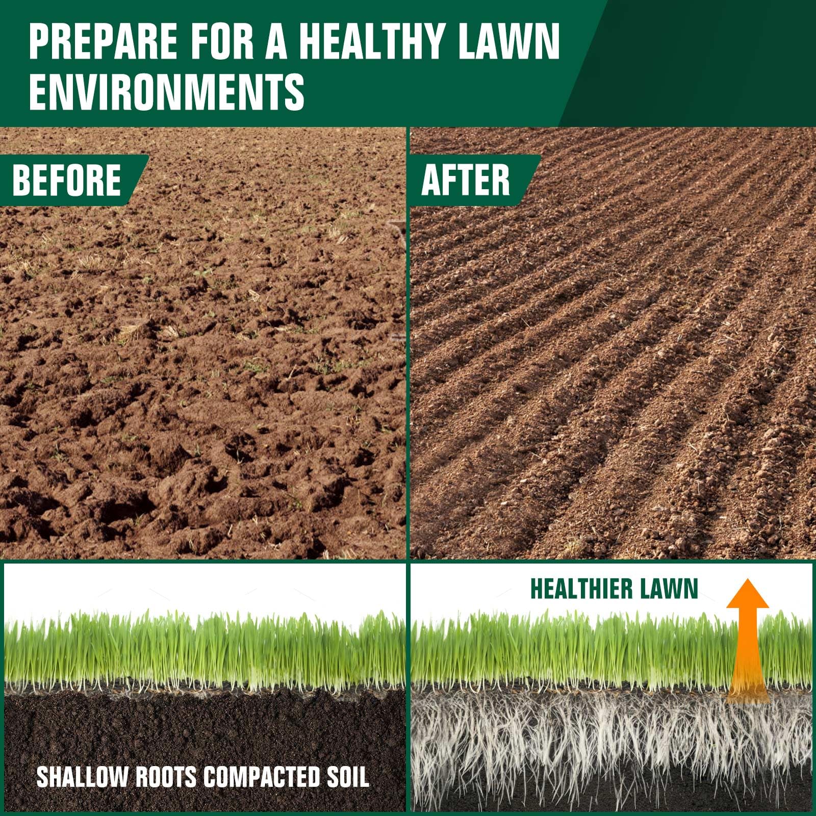 Altdorff lawn reseeding-ready tool helps establishing new grass.