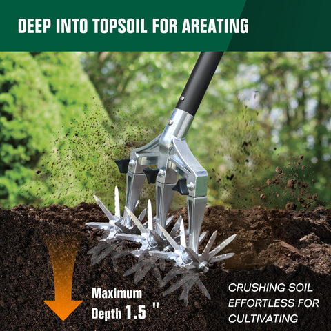 Altdorff cultivator in action delivers faster tilling with less effort.