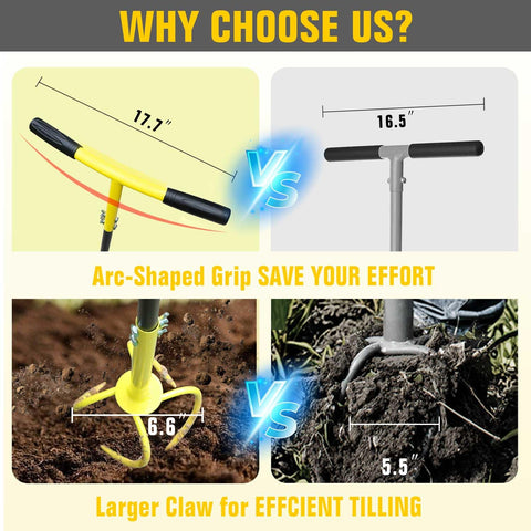 Altdorff steel cultivator crafted for durability in hard-packed soil.