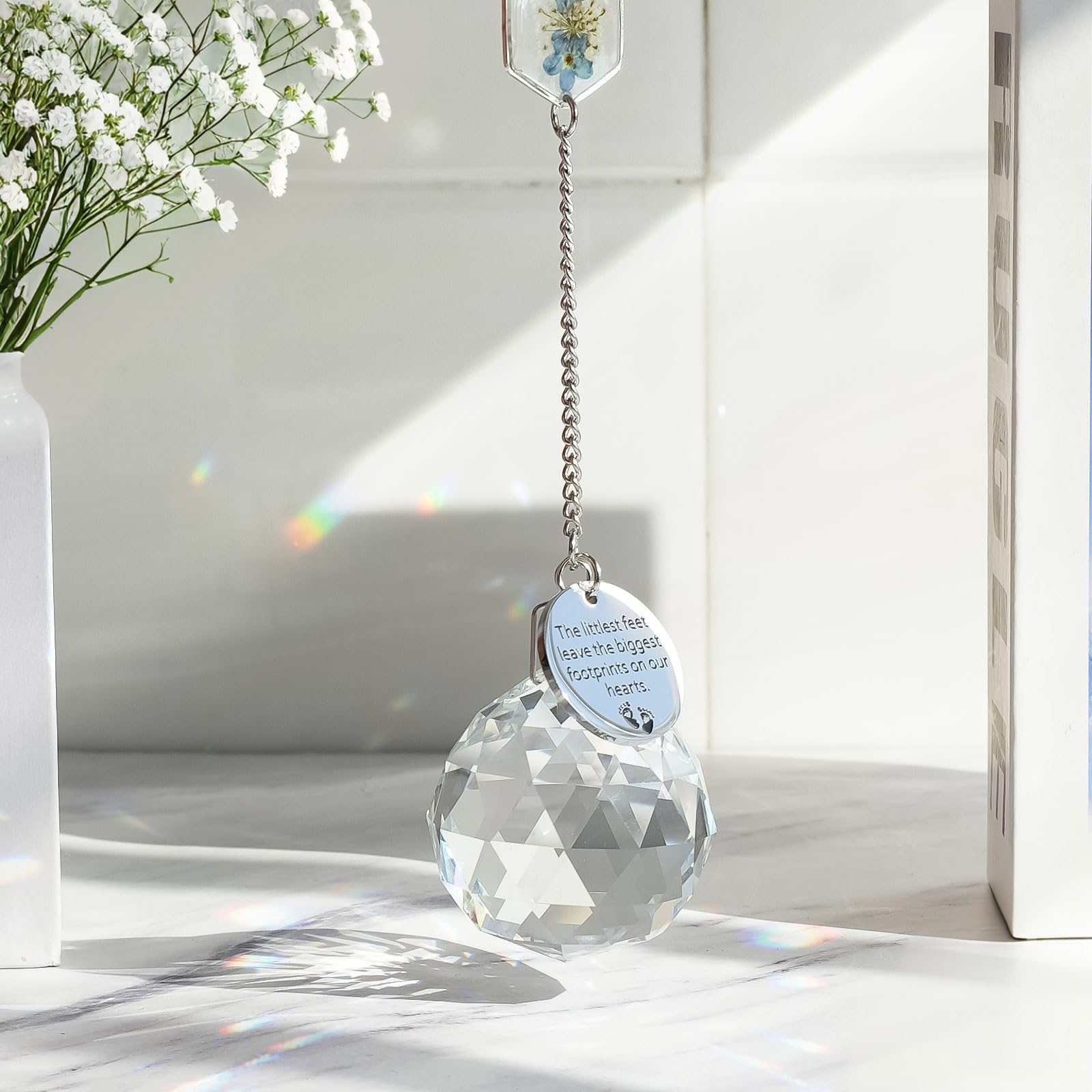 Althgr forget-me-not card included with the memorial gift