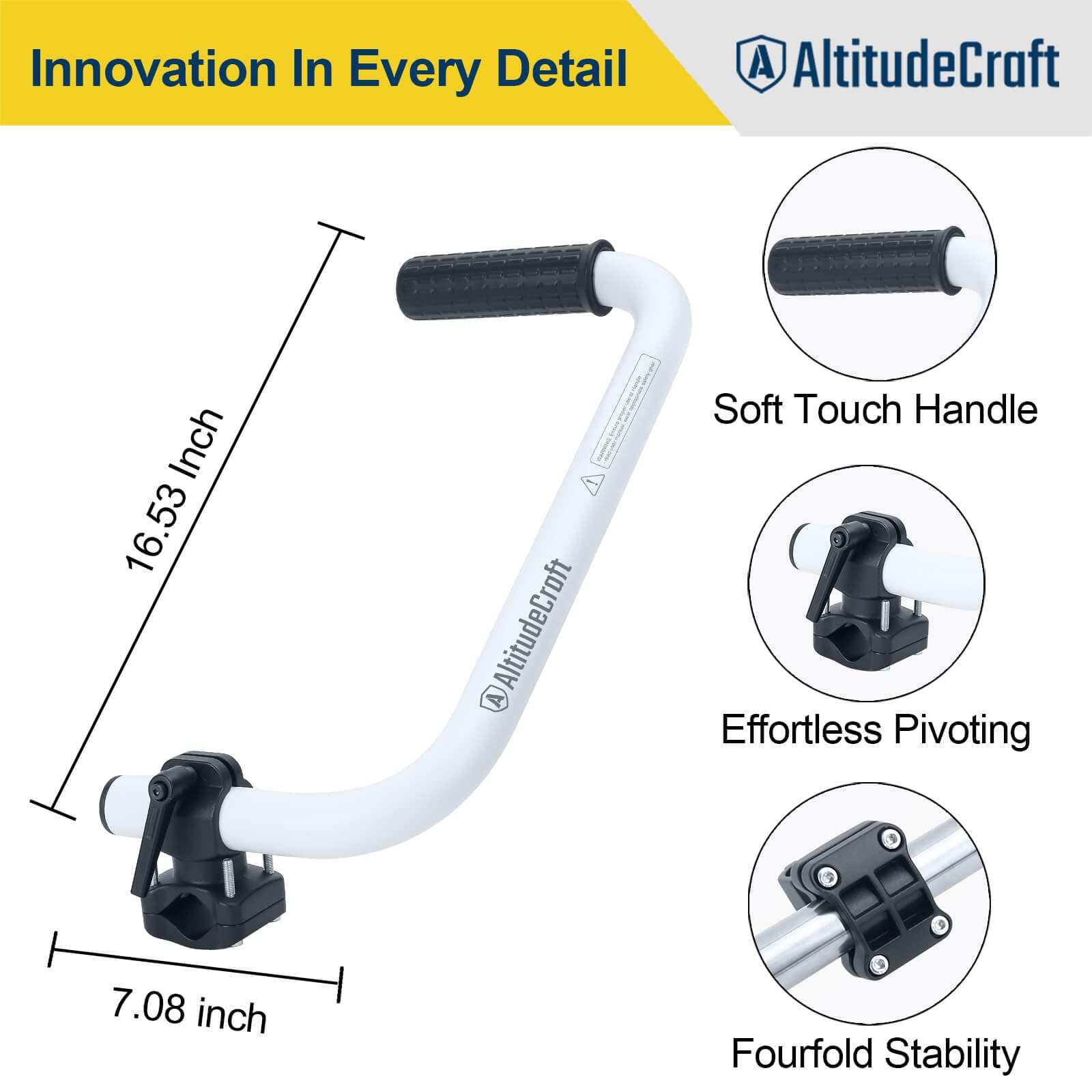 AltitudeCraft tall-user friendly design keeps you upright while edging
