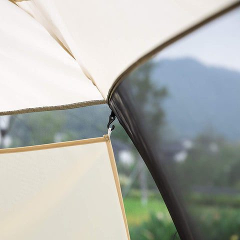 Alvantor shade sail cover easy setup with tent hooks