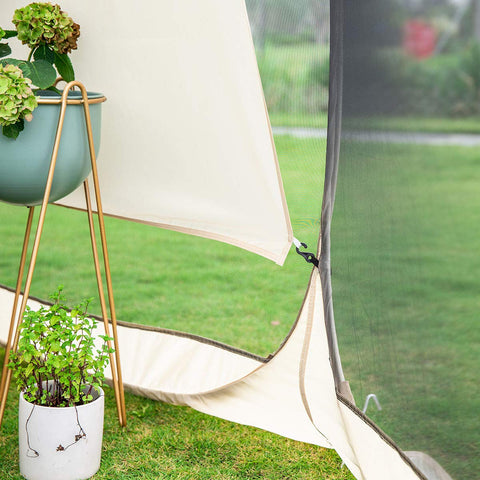 Alvantor shield against sun and privacy with trapezoidal design