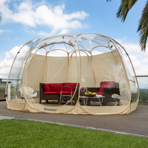 Alvantor sun shade sail cover in package demonstrates easy installation