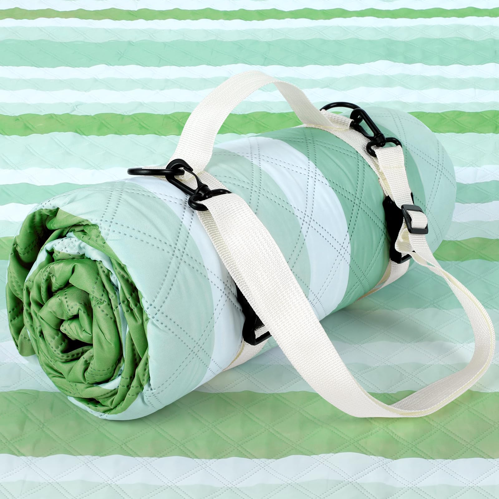 Alwaysturdy big picnic blanket opened for spacious seating of 6-8 adults