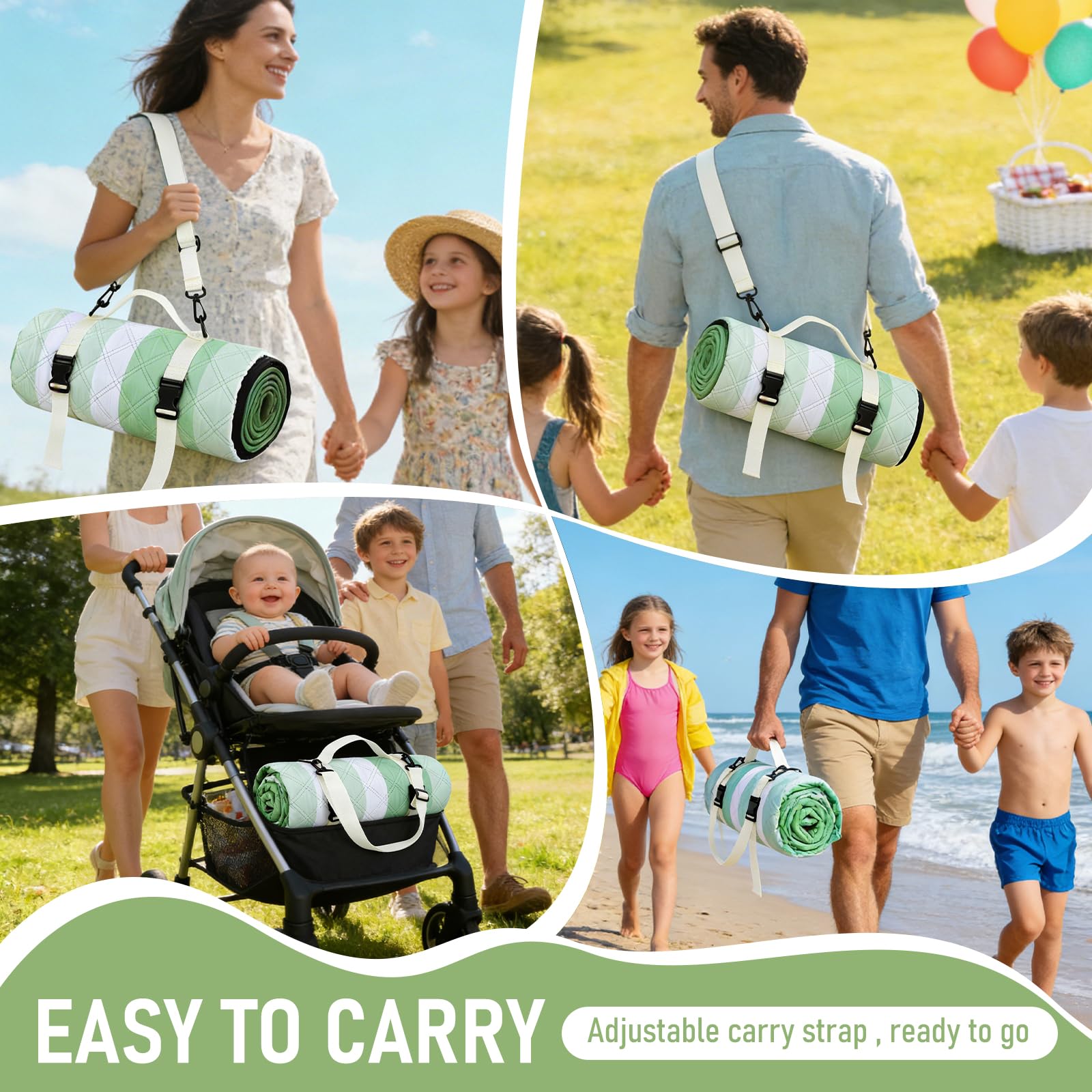 Alwaysturdy sandproof surface keeps seating clean on sand
