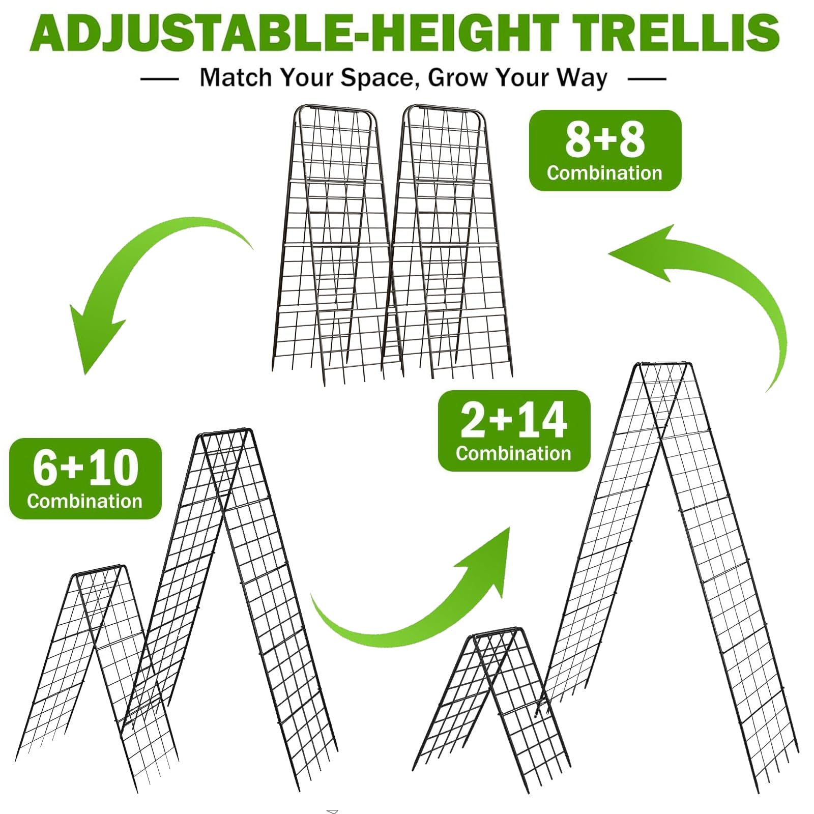 Alxcellion unbreakable forged steel hinge prevents wobble during growth.