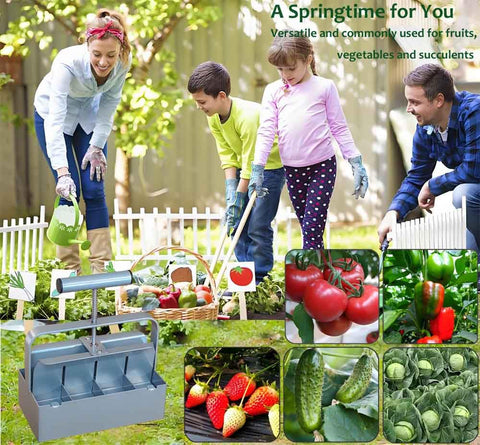 ALXMYAO durable galvanized steel construction for a long-lasting garden tool.