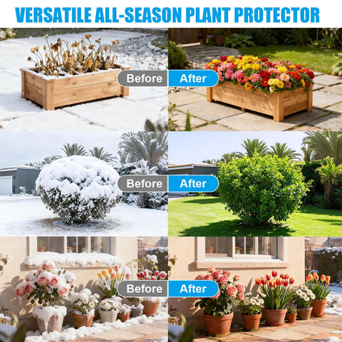 ALYSTER all-season garden cover suits roses, vegetables, and patio plants.