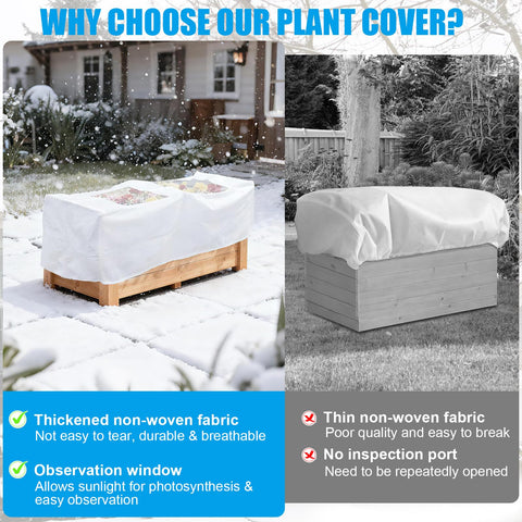 ALYSTER foldable and reusable cover stores compactly after winter.