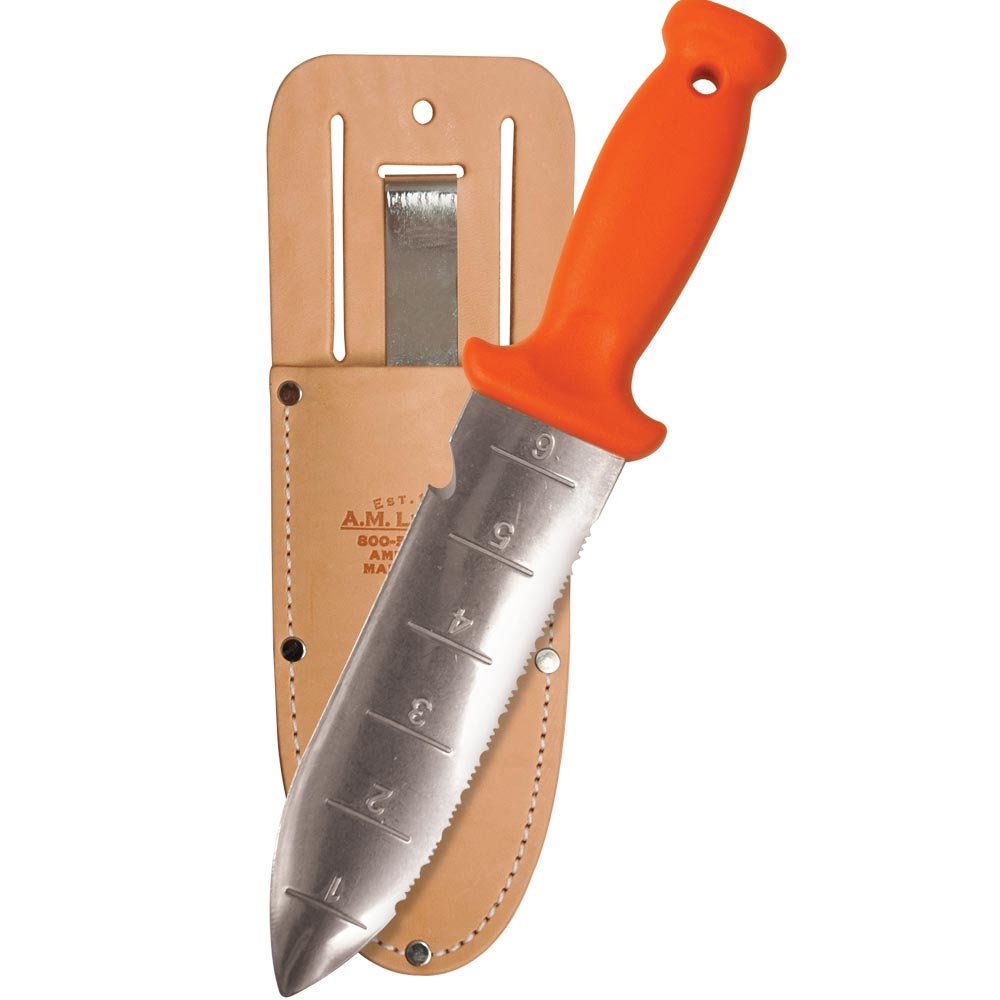 A.M. Leonard Deluxe Soil Knife with 6-inch blade for durable gardening tasks
