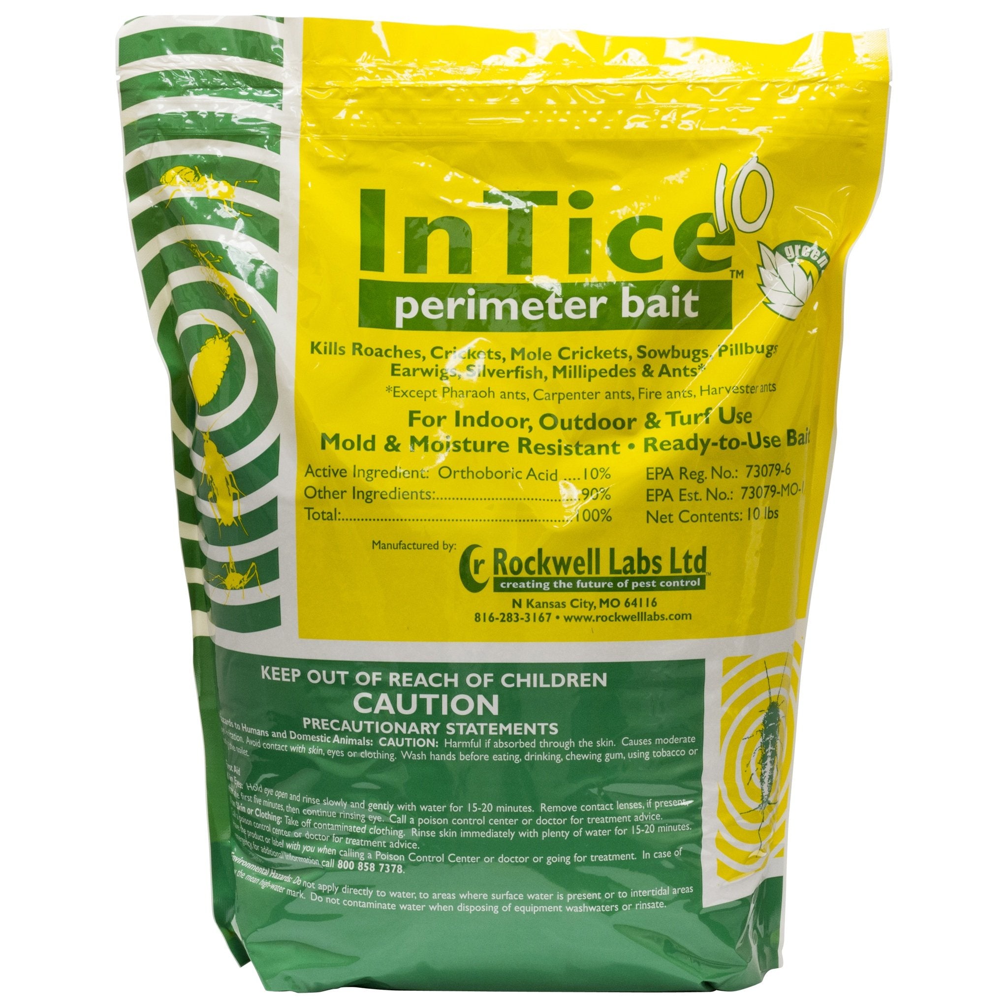 AM Leonard InTice 10 perimeter bait bag for roaches and ants indoors or outdoors.