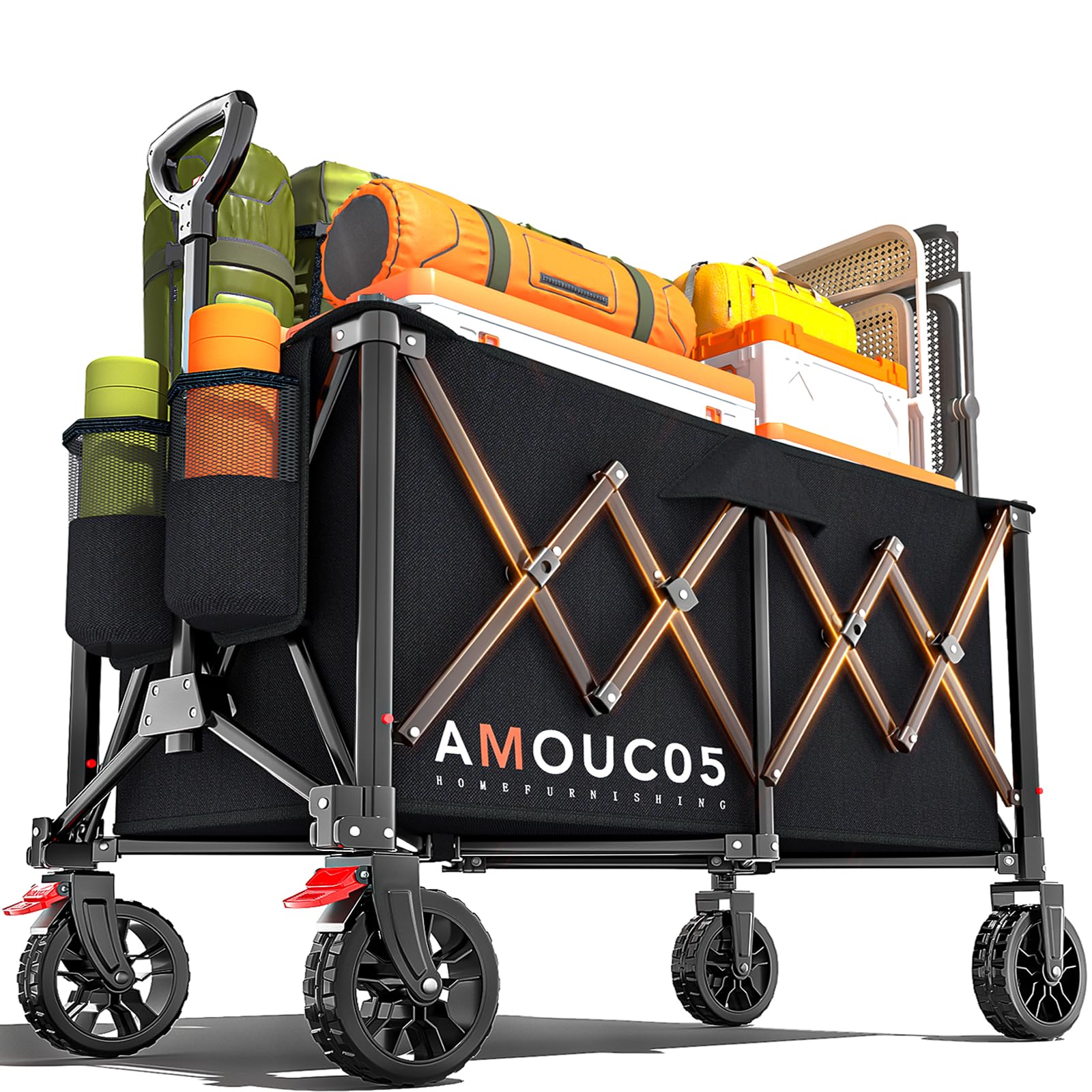 AMADA HOMEFURNISHING wagon simplifies shopping and park outings.