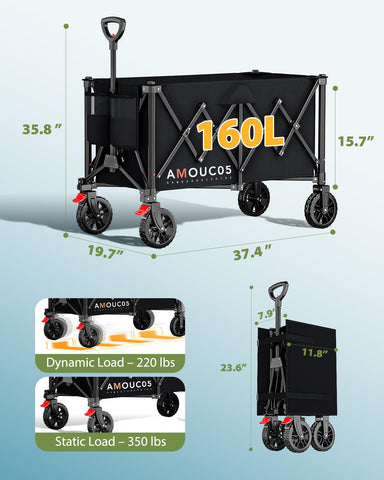 AMADA HOMEFURNISHING wagon folded dimensions save storage space.