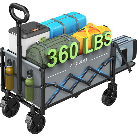 AMADA wagon cart folded compact for easy storage and portability