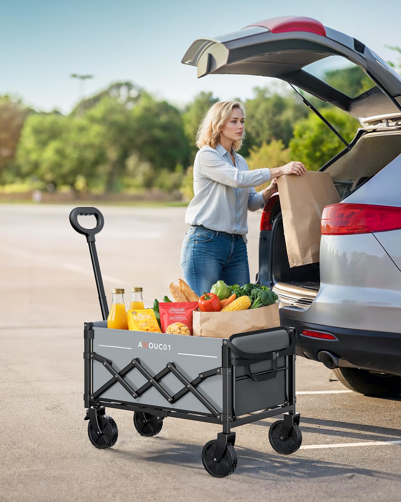 AMADA wagon cart tear resistant 600D fabric resists wear