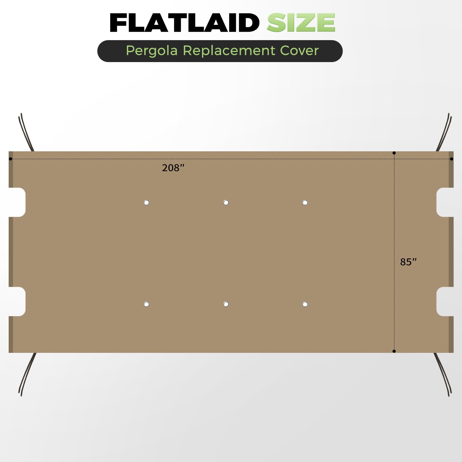 Amadecohome canopy with rod pockets facing downward for easy installation.