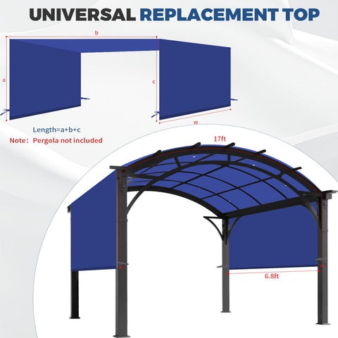 Amadecohome quick tool-free install draped over pergola
