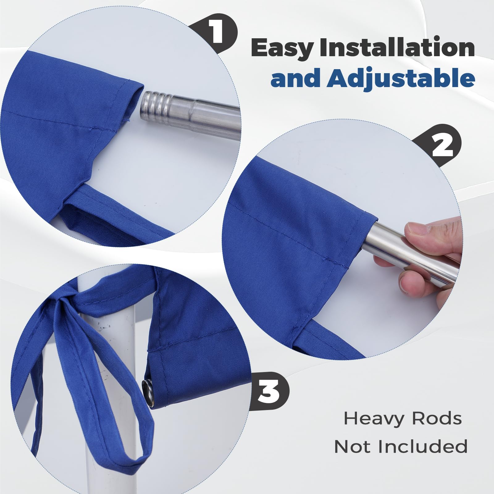 Amadecohome rod pockets detail for secure corners