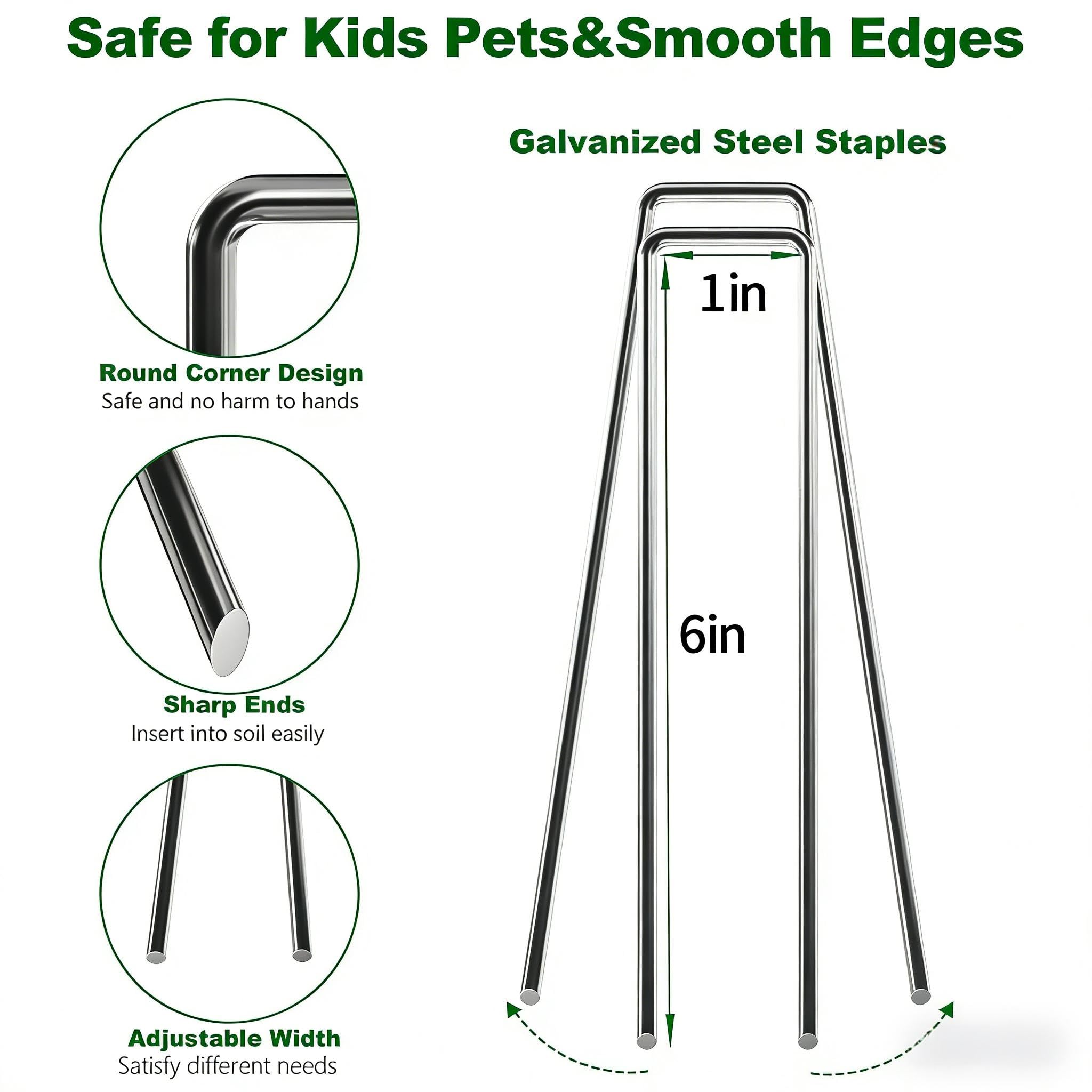 AMAGABELI weather-ready staples secure tents lights fences and more outdoors