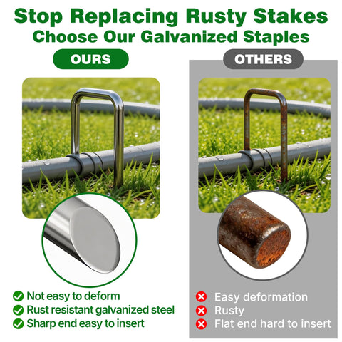 AMAGABELI sod-penetration stakes pierce ground quickly and easily