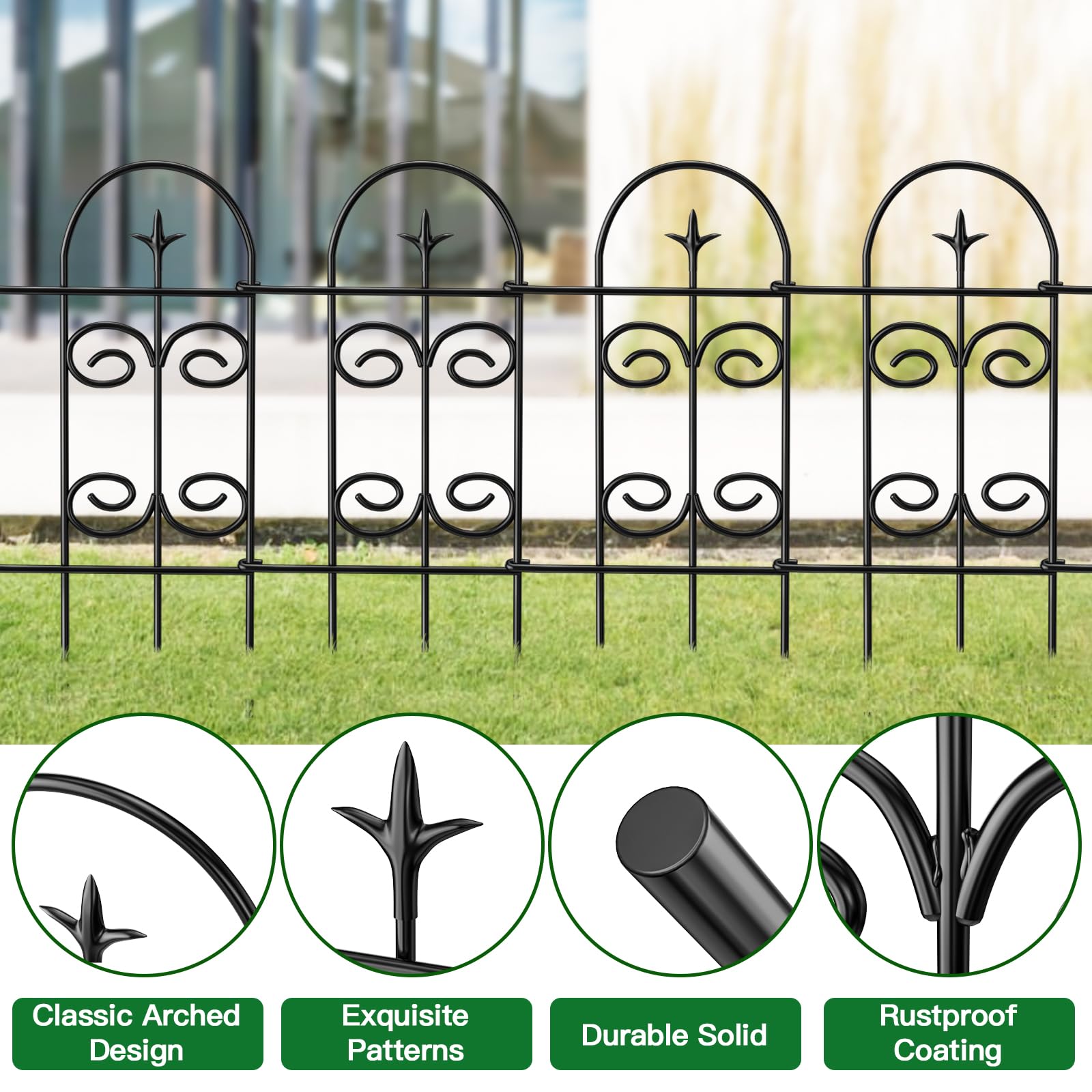 AMAGABELI garden border serves as an effective animal barrier.