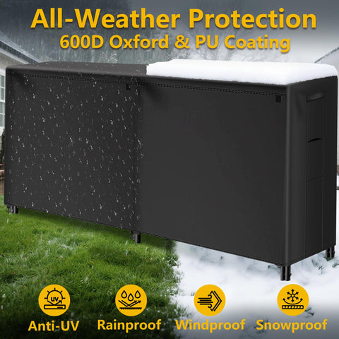 AMAGABELI cover with elastic drawstring provides a tight fit.