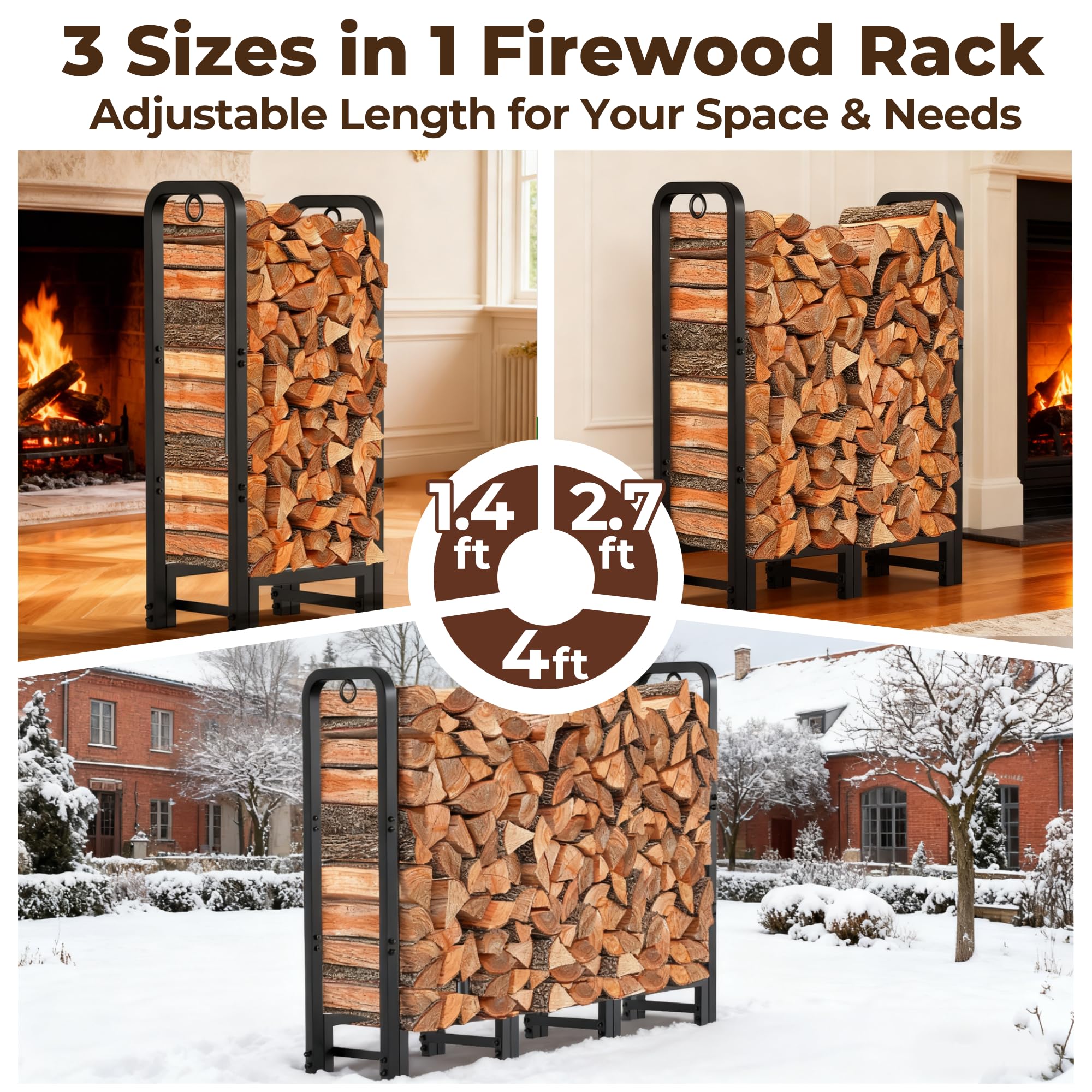 AMAGABELI rack with lock rings adds stability and security