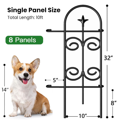 AMAGABELI flexible fence adapts to curves and uneven terrain.
