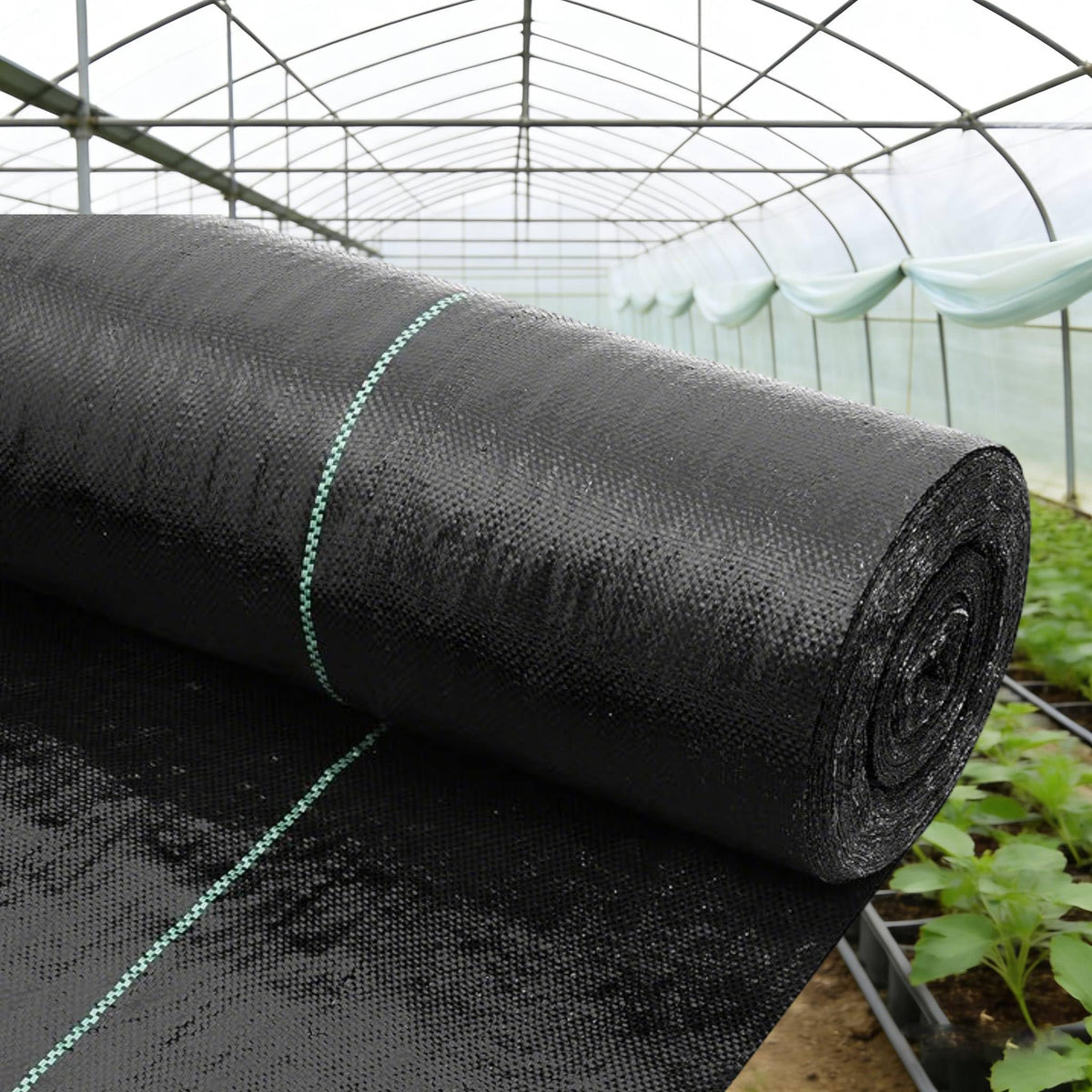 AMAGABELI GARDEN & HOME weed barrier roll blocks weeds while tolerating heavy use in garden paths.