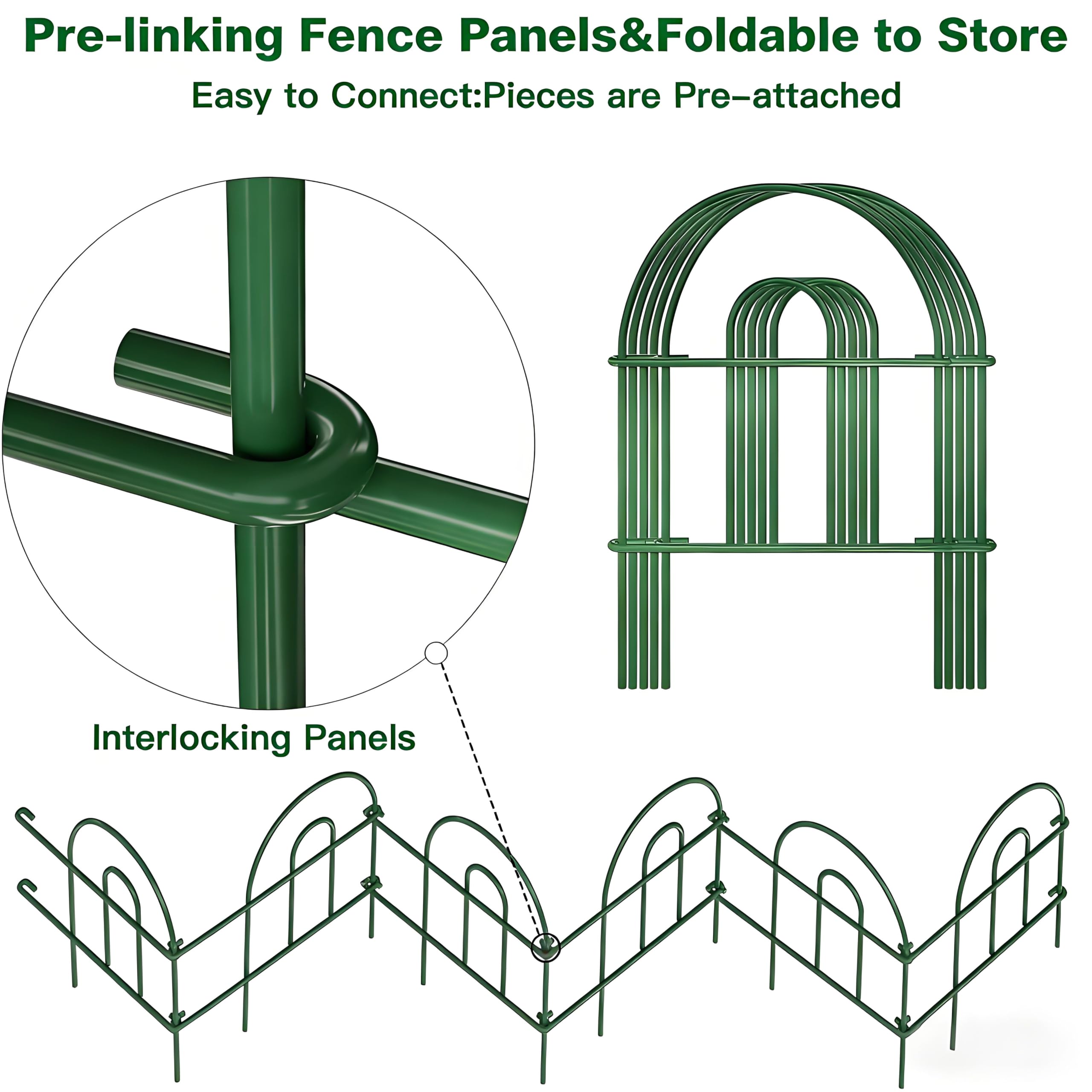 AMAGABELI no-dig setup for quick tool-free edging