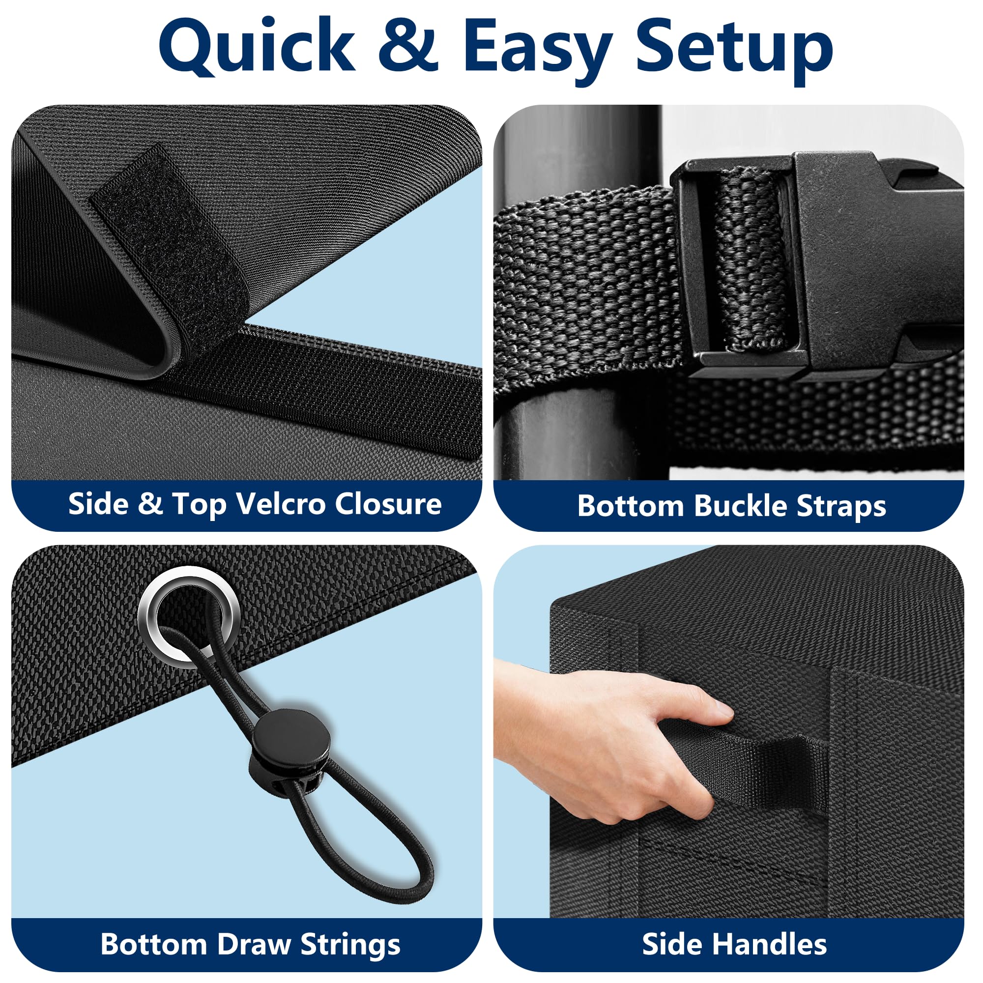 AMAGABELI GARDEN & HOME easy handles and drawstring for quick setup.