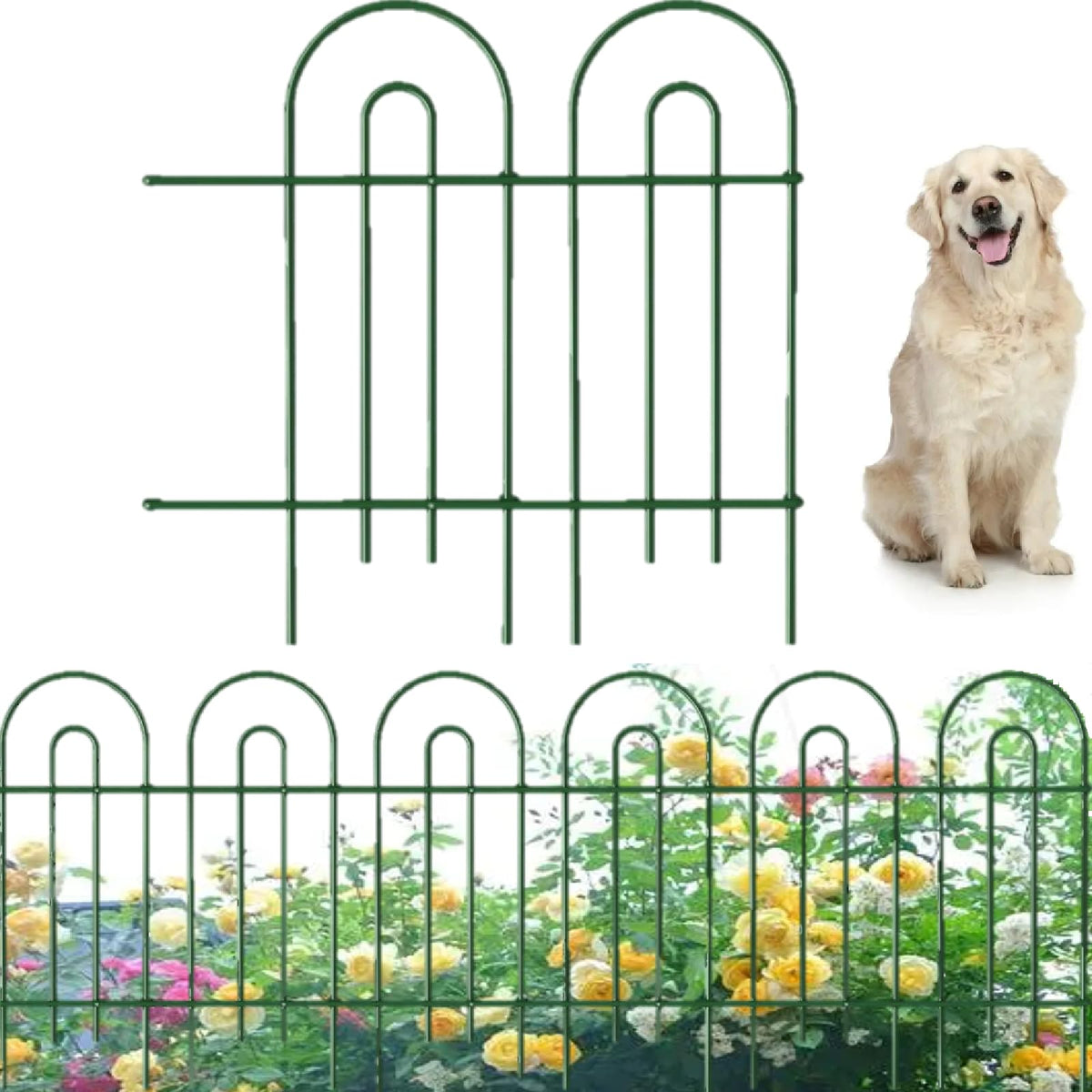 Amagabeli Garden Home no-dig decorative fence panel for instant edging