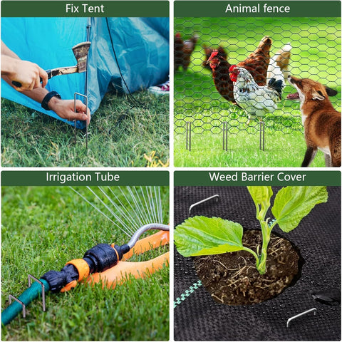 AMAGABELI GARDEN & HOME versatile stakes stabilize irrigation tubing outdoors.