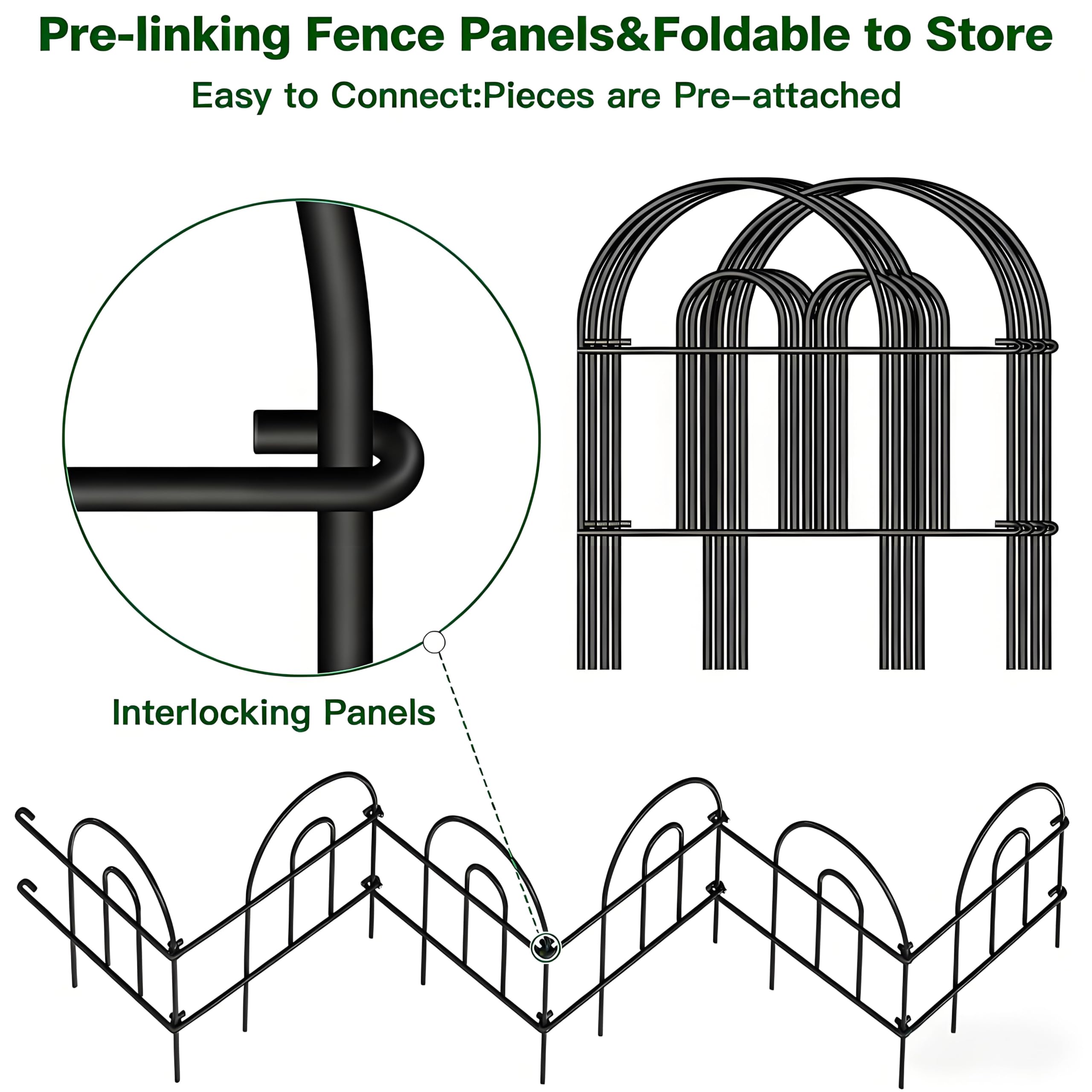 AMAGABELI pre-linking design demonstrates quick tool-free assembly.