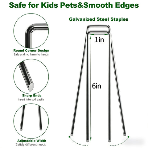 AMAGABELI tarp pins 6in simplify securing coverings without tools