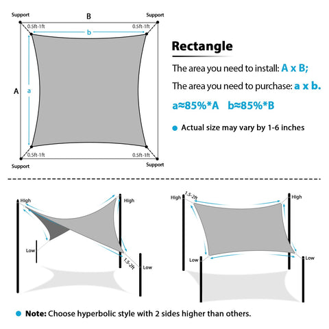 Amagenix customizable shade sail sized to fit unique outdoor spaces