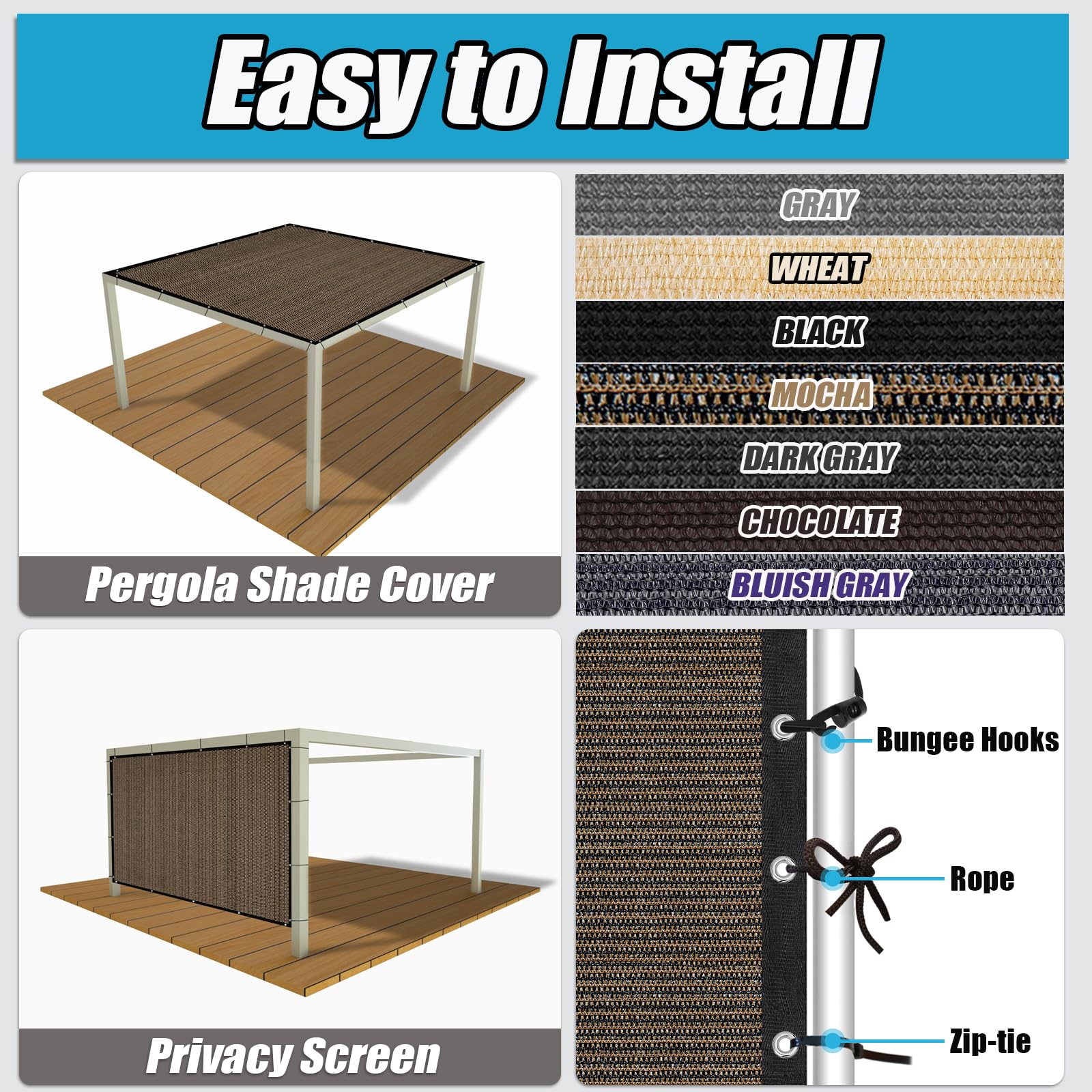 Amagenix install kit includes zip ties and bungee cords