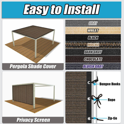 Includes zip ties and bungee balls for quick, secure setup.