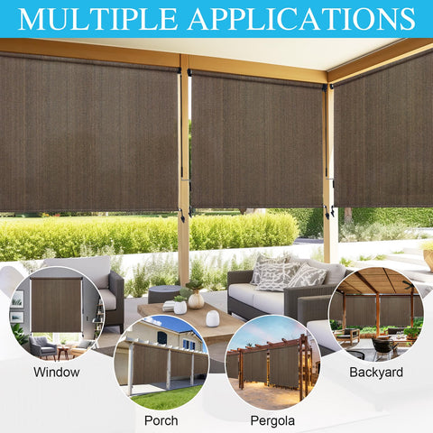 Amagenix shade blocks sun glare while letting breathable airflow on decks.