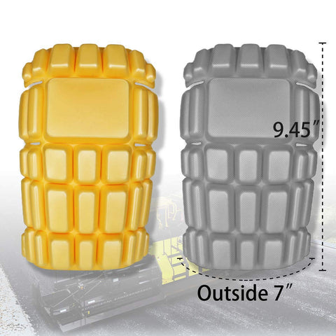 AMANEEST knee pad inserts dimension 9.45in by 6.6in by 0.7in